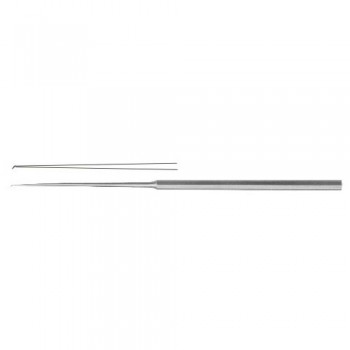 Micro Ear Hook Angled 45° Stainless Steel, 15.5 cm - 6" Tip Size 0.3 mm 
